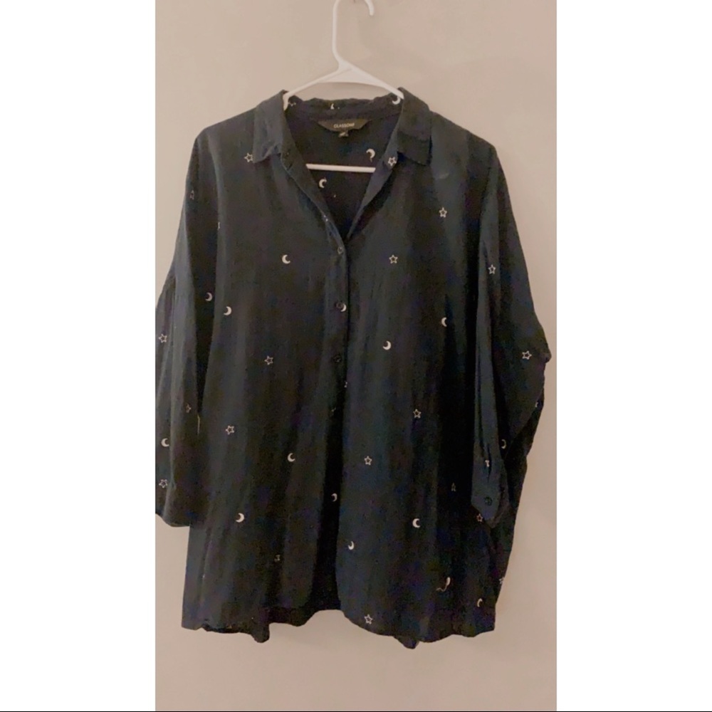 Glassons Stars & Crescent Moon Blouse